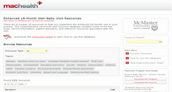 Desktop Screenshot of 18-month.resourcedb.machealth.ca